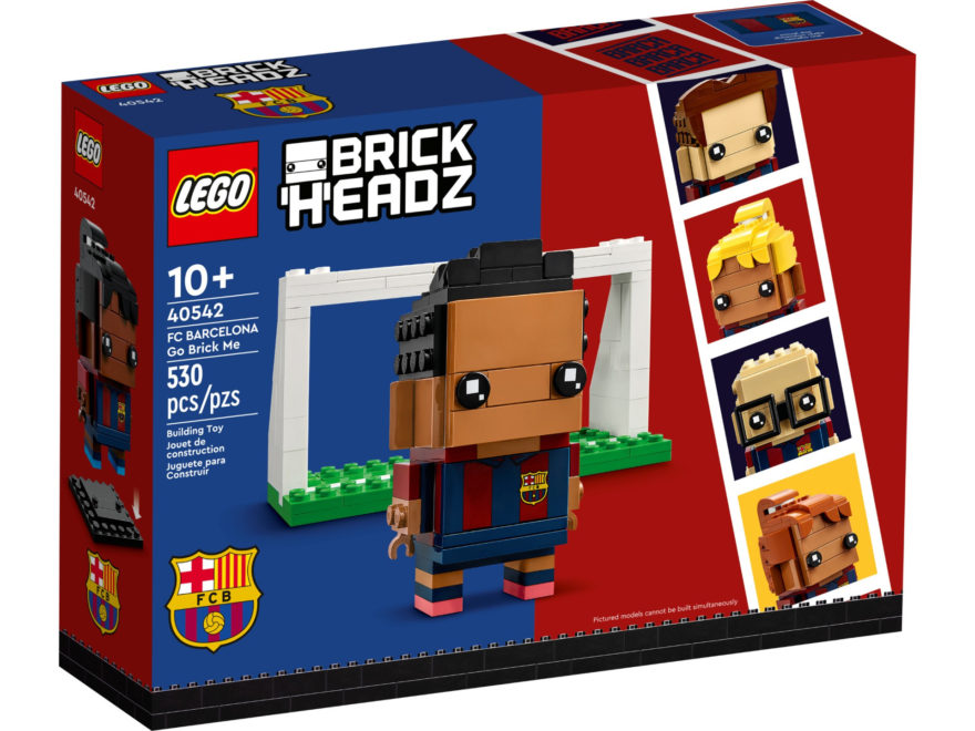 LEGO Brickheadz 40542 FC Barcelona Go Brick Me ab 1. August 2022 verfügbar
