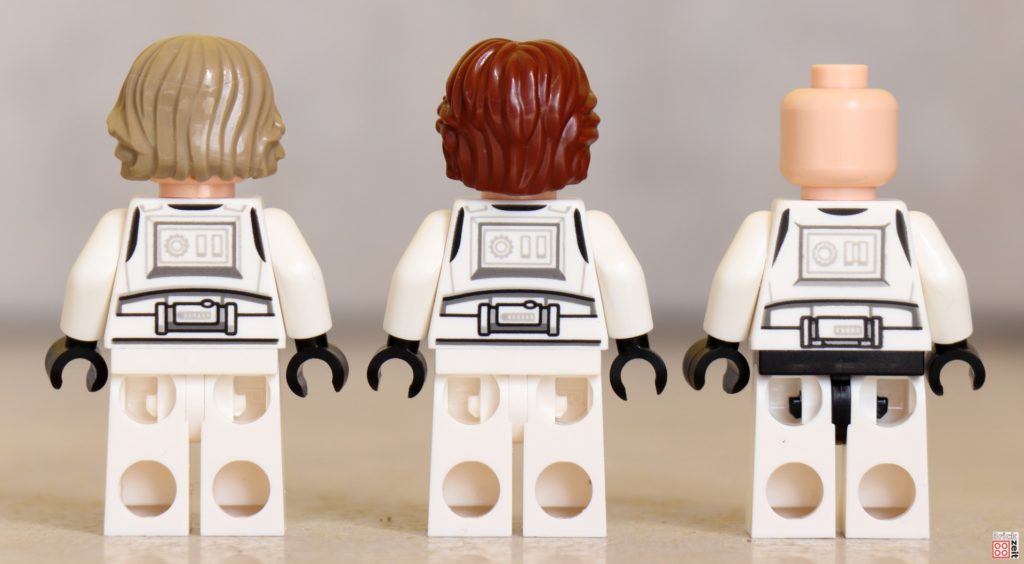 Vergleich Luke & Han mit Stormtrooper, Rückseite | ©Brickzeit