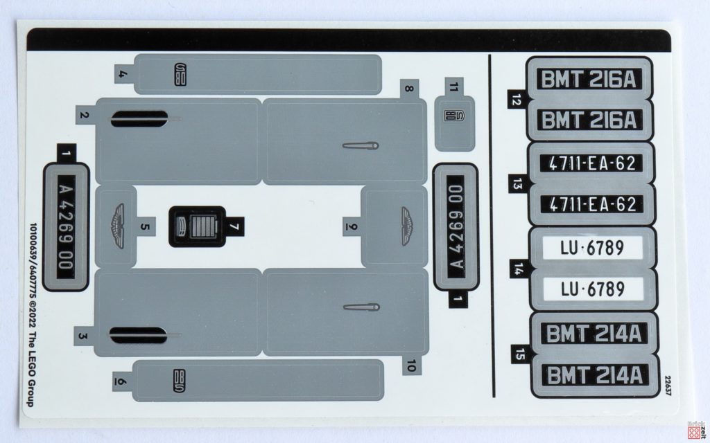 LEGO 76911 Stickerbogen | ©Brickzeit