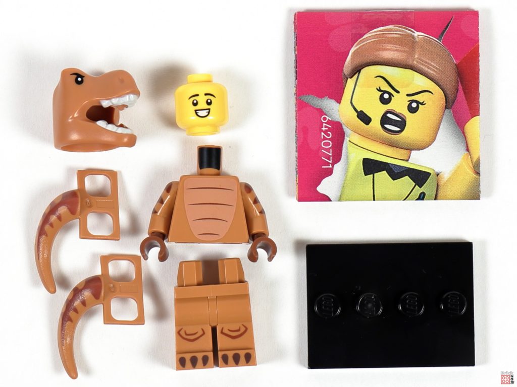 LEGO 71037 - T-Rex-Kostümfan, Einzelteile | ©Brickzeit