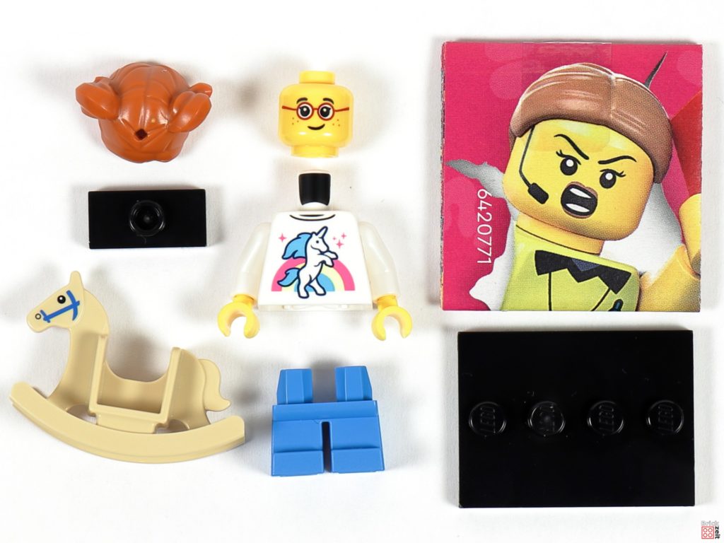 LEGO 71037 - Mädchen mit Schaukelpferd, Einzelteile | ©Brickzeit