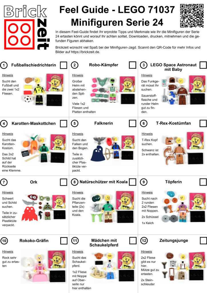 Feel Guide - LEGO 71037 Minifiguren Serie 24, Seite 1 | ©Brickzeit
