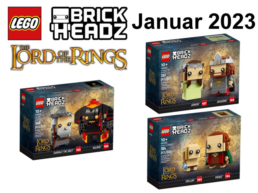 LEGO Herr der Ringe Brickheadz ab Januar 2023 verfügbar