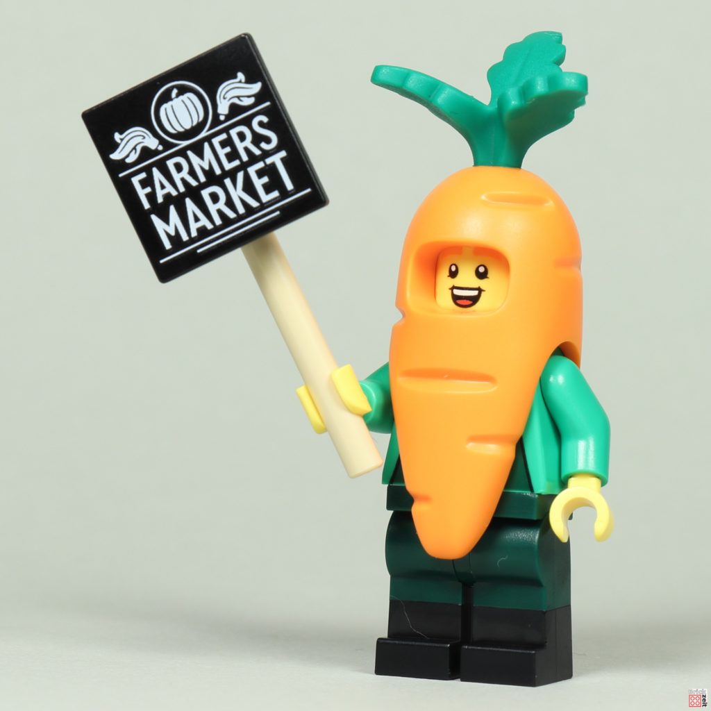 LEGO 71037 - Minifigur 04, Karotten-Maskottchen | ©Brickzeit