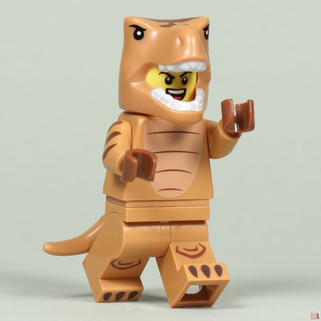 LEGO 71037 - Minifigur 06, T-Rex Kostümfan | ©Brickzeit