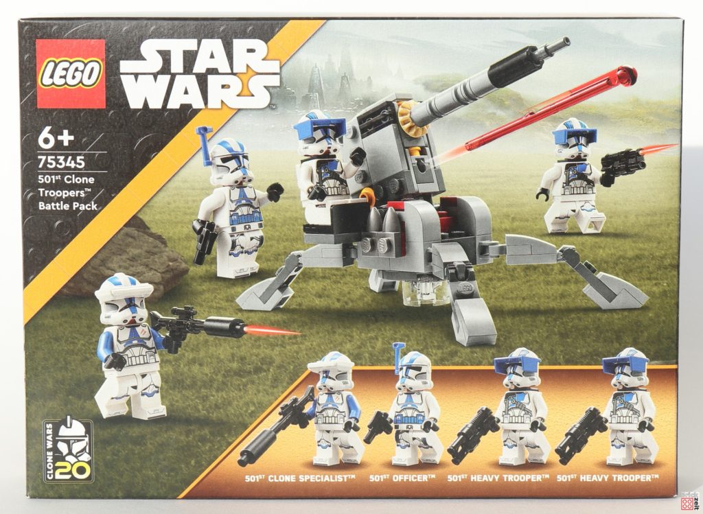 Packungsvorderseite, LEGO 75345 501st Clone Trooper Battle Pack | ©Brickzeit