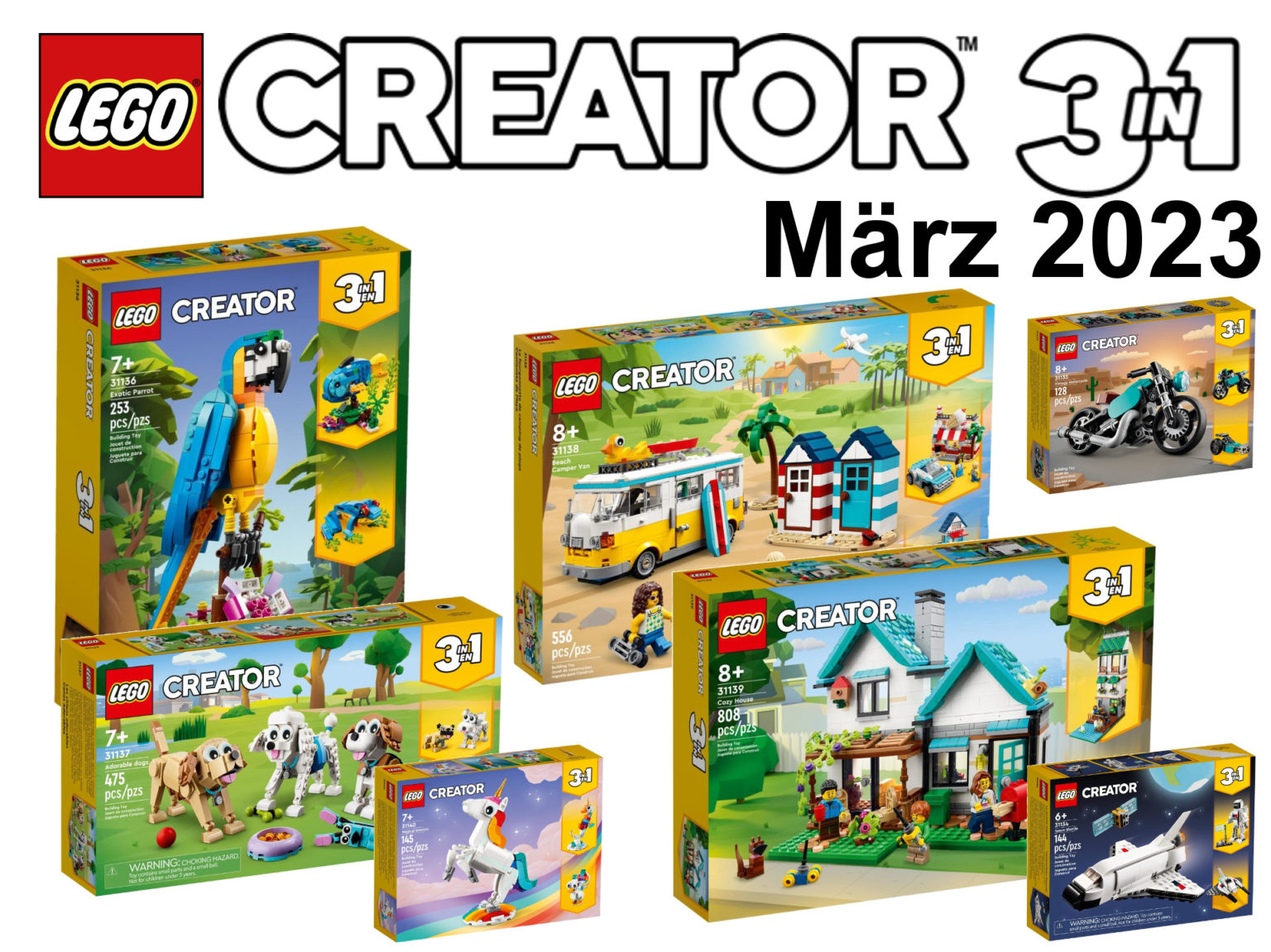 LEGO Creator 3-in-1 Neuheiten März 2023 - Brickzeit