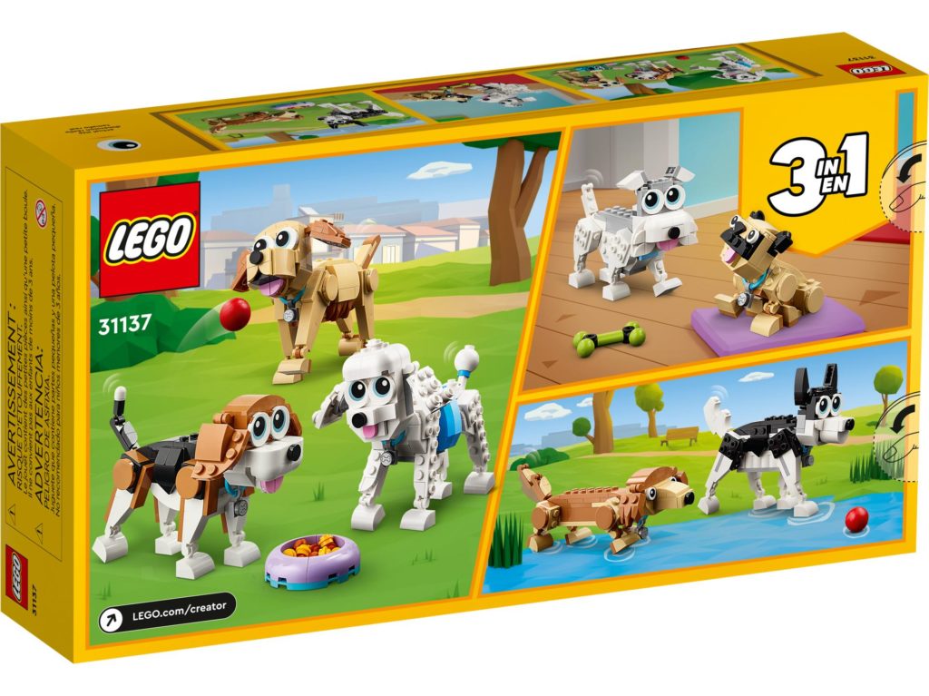 LEGO Creator 3-in-1-Sets 31137 Niedliche Hunde | ©LEGO Gruppe