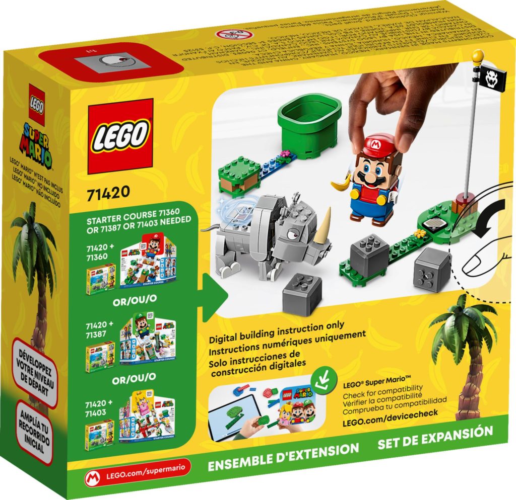 LEGO Super Mario 71420 Rambi das Rhino – Erweiterungsset | ©LEGO Gruppe
