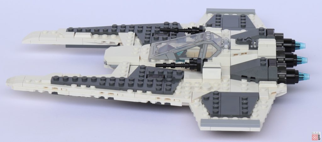 LEGO 7348 - Mandalorian Fang Fighter, linke Seite | ©Brickzeit