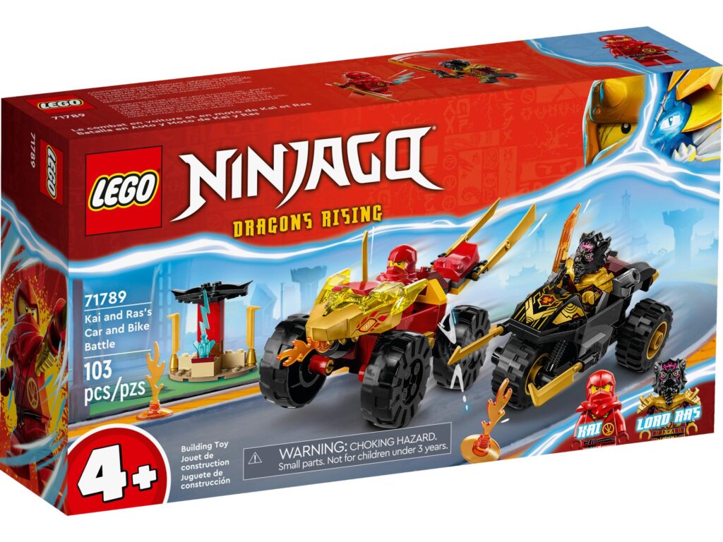 LEGO NINJAGO 71789 Verfolgungsjagd mit Kais Flitzer und Ras' Motorrad | ©LEGO Gruppe