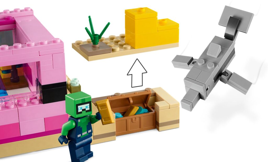 LEGO Minecraft 21247 Das Axolotl-Haus | ©LEGO Gruppe