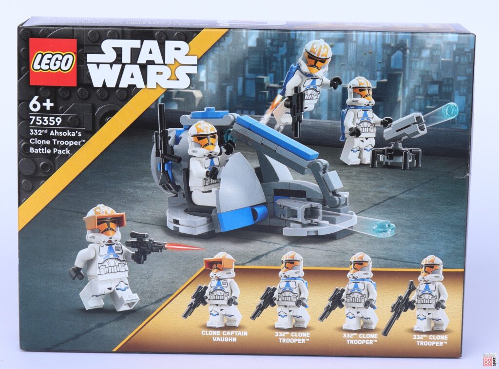 LEGO Star Wars 75359 332nd Ahsoka's Clone Trooper Battle Pack, Packungsvorderseite | ©Brickzeit