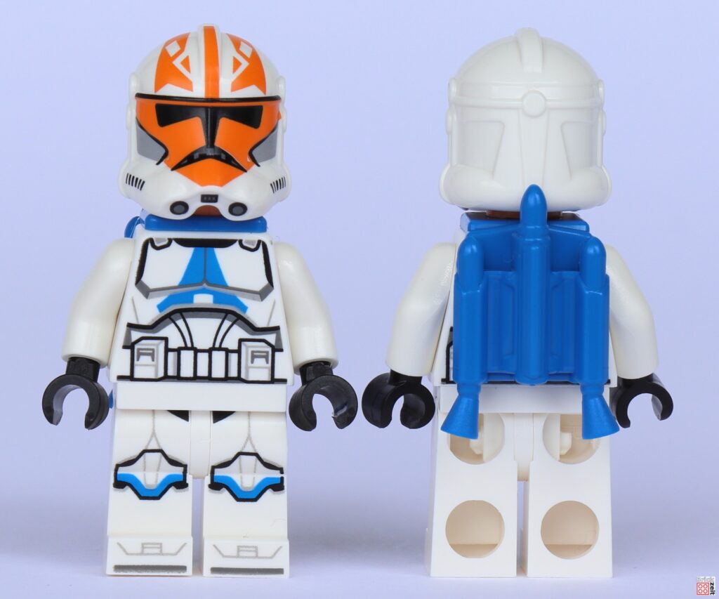 Clone Trooper mit Jetpack, Vorder- und Rückseite | ©Brickzeit