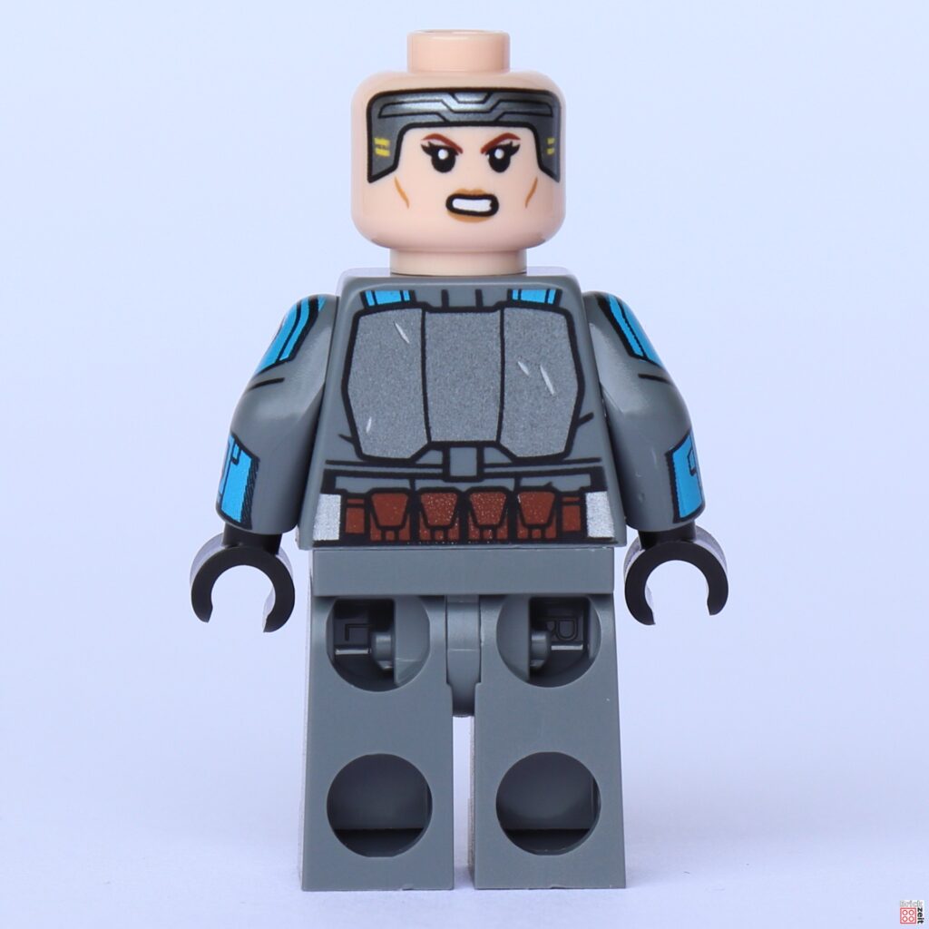 LEGO 75361 - Bo-Katan Kryze ohne Haare, Rückseite | ©Brickzeit