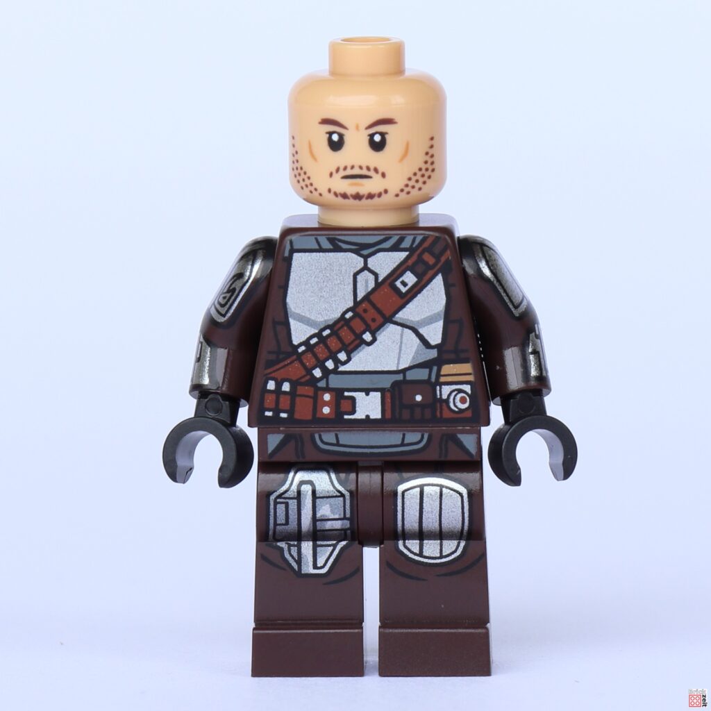 LEGO 75361 - The Mandalorian ohne Helm, Vorderseite | ©Brickzeit