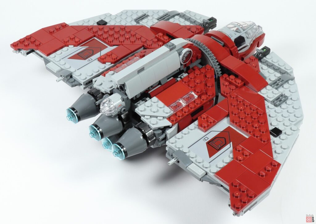 LEGO 75362 - Ahsokas Jedi Shuttle, hinten rechts | ©Brickzeit