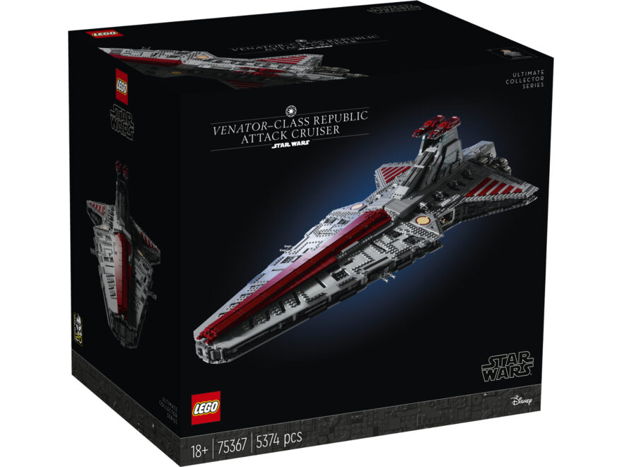 LEGO Star Wars 75367 Republikanischer Angriffskreuzer der Venator-Klasse ab 01.10.2023 im Vorverkauf