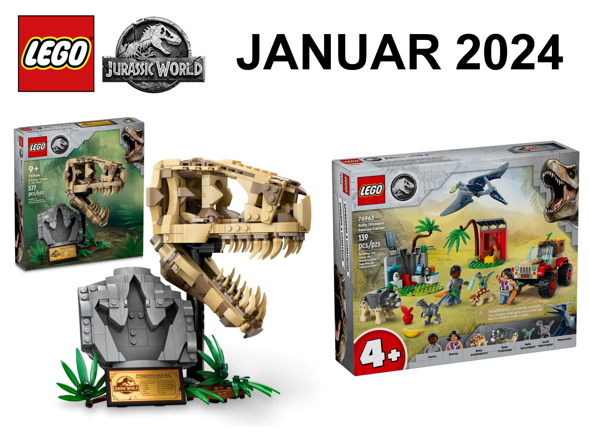 LEGO Jurassic World Neuheiten Januar 2024 - Brickzeit