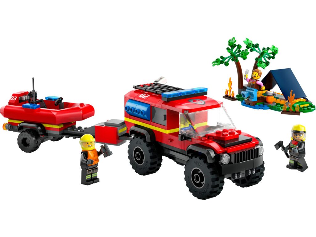 LEGO City 60412 Feuerwehrgeländewagen mit Rettungsboot | ©LEGO Gruppe