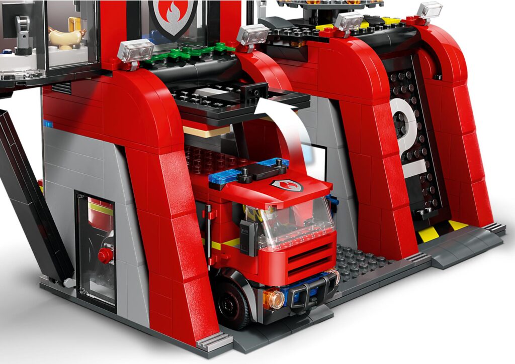 LEGO City 60414 Feuerwehrstation mit Drehleiterfahrzeug | ©LEGO Gruppe