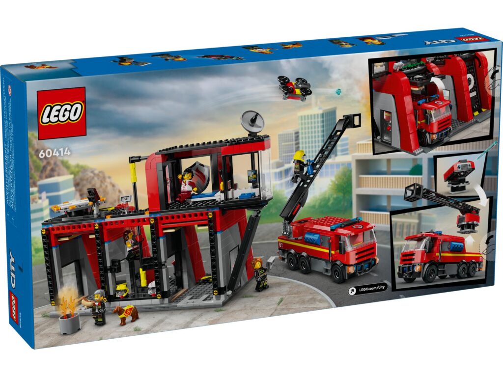 LEGO City 60414 Feuerwehrstation mit Drehleiterfahrzeug | ©LEGO Gruppe