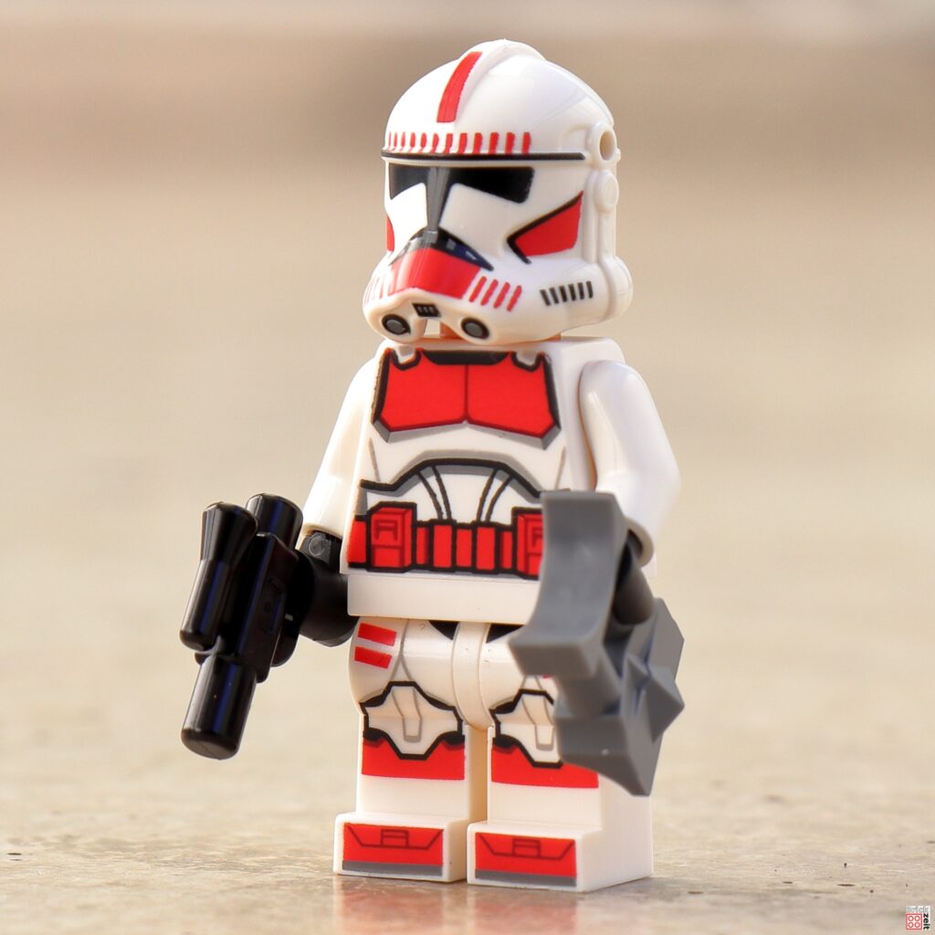 LEGO 75372 Clone Shock Trooper mit Blaster und Elektrofernglas | ©Brickzeit