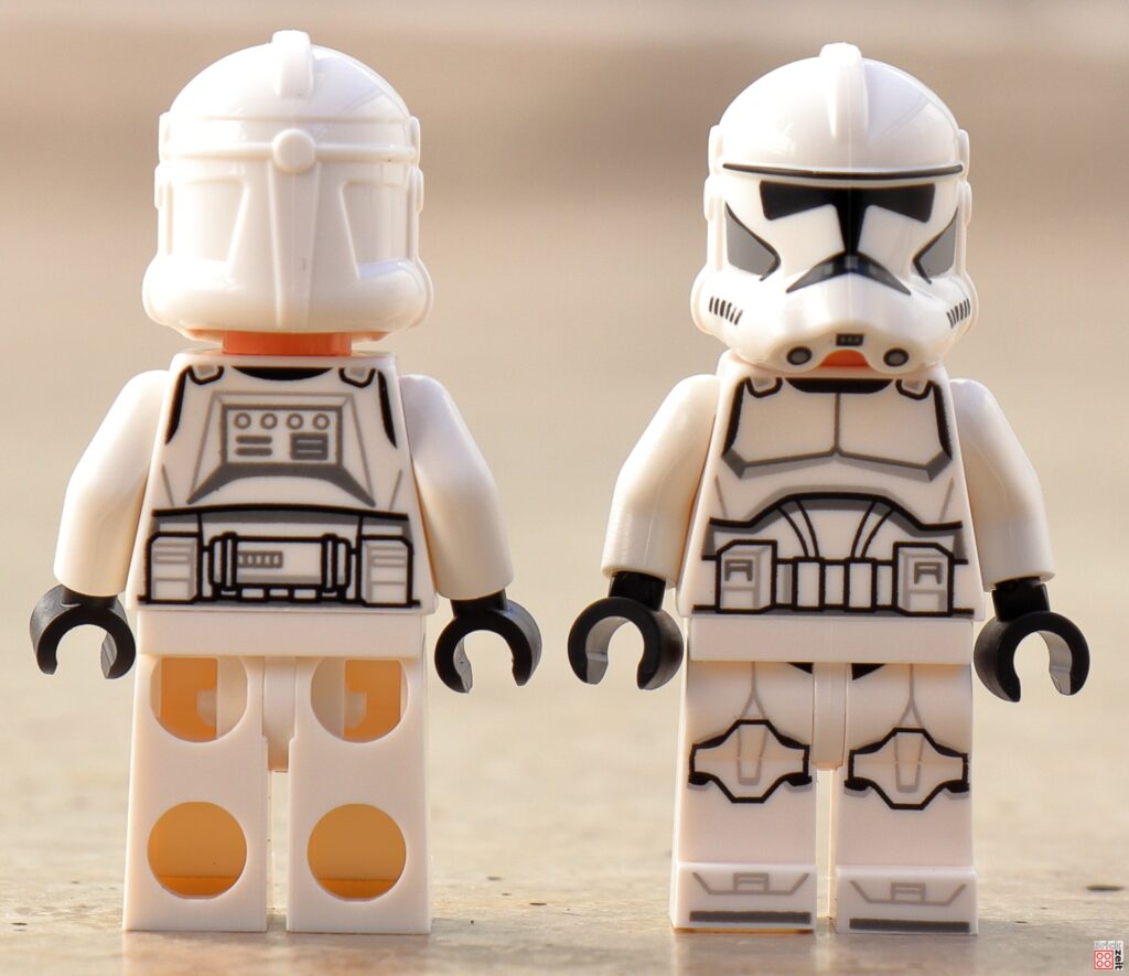 LEGO 75372 Clone Trooper, Vorder- und Rückseite | ©Brickzeit