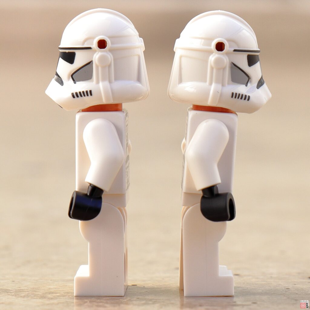 LEGO 75372 Clone Trooper, linke und rechte Seite | ©Brickzeit