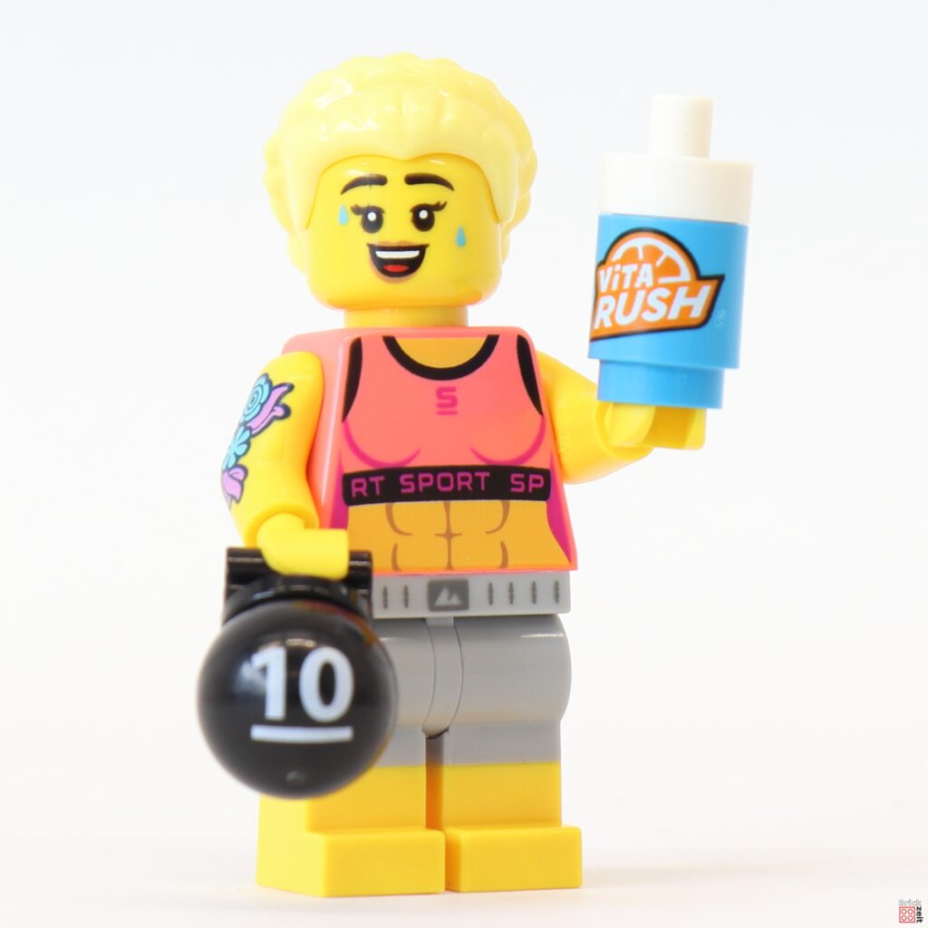 LEGO 71045 Fitnesstrainerin mit Shake und Kettlebell | ©Brickzeit