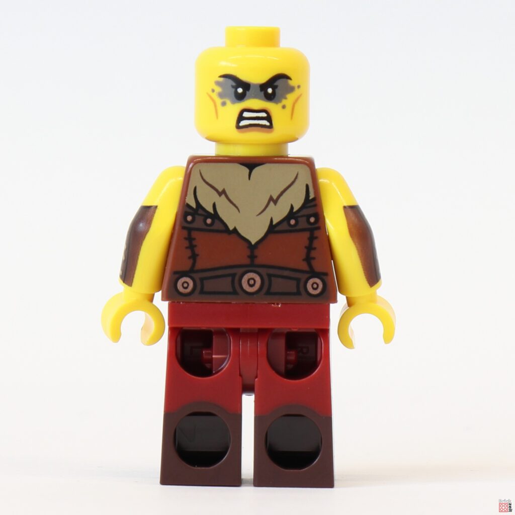 LEGO 71045 Barbarin ohne Haare, Rückseite | ©Brickzeit