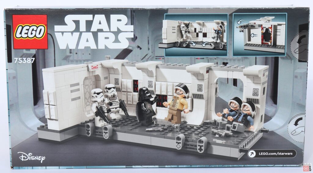 Packungsrückseite - LEGO Star Wars 75387 Das Entern der Tantive IV | ©Brickzeit