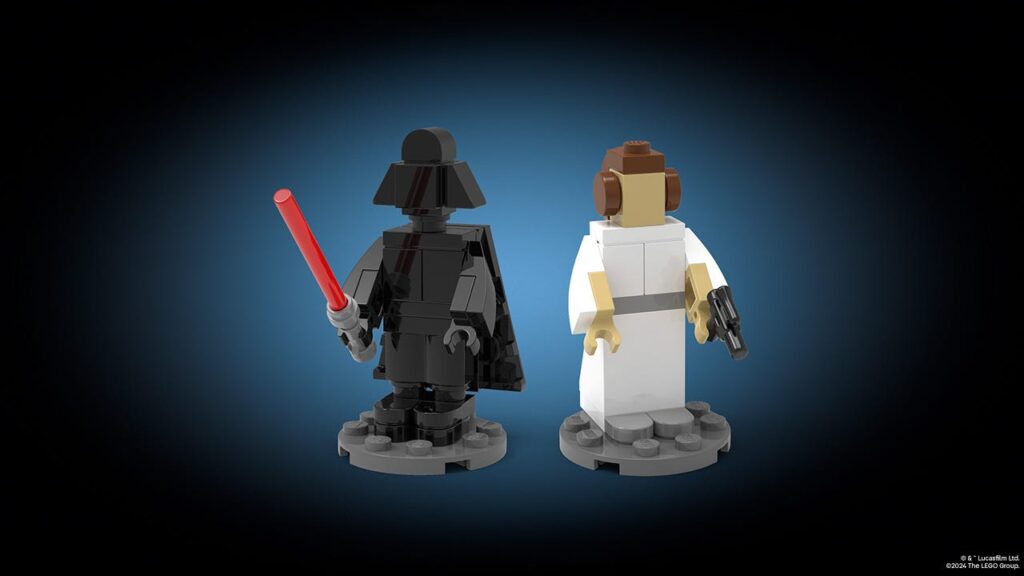 Darth Vader und Prinzessin Leia Bauaktion in den LEGO Brandstores am 04.05.2024