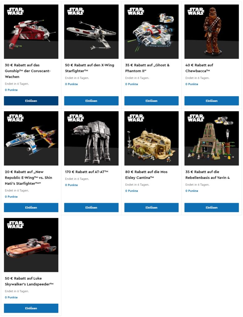 May the 4th: Rabatt-Coupons auf LEGO Star Wars Sets 