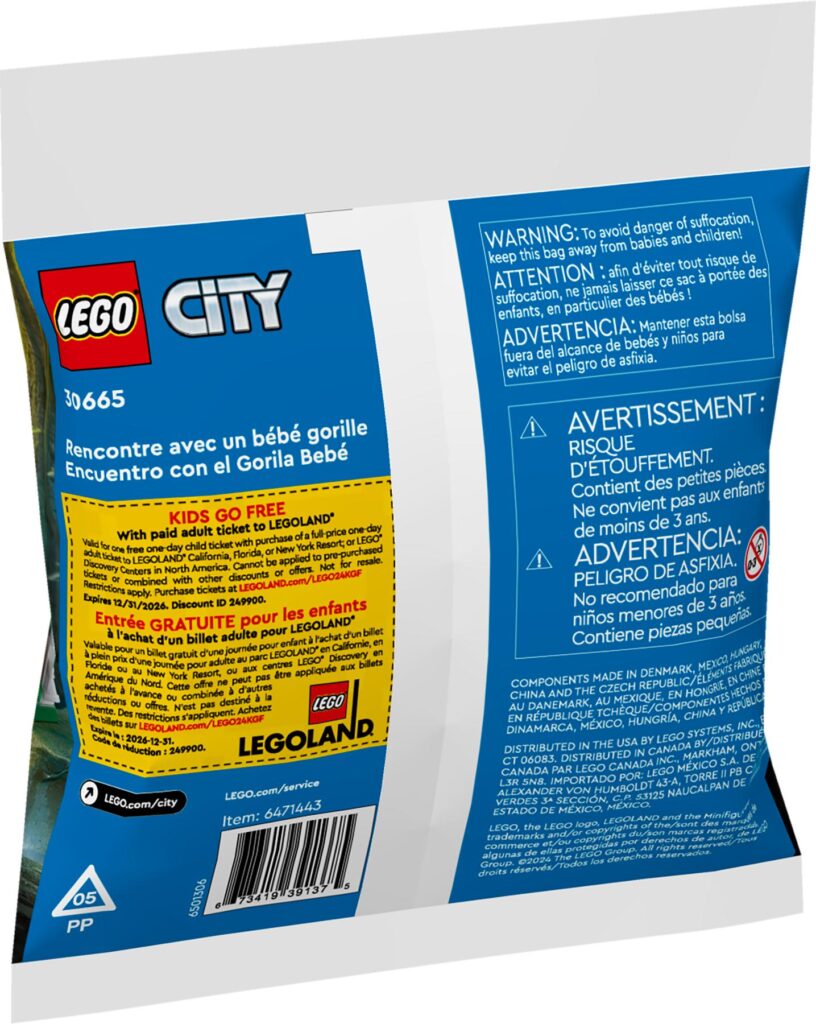 LEGO City 30665 Dschungelforscher mit Baby-Gorilla | ©LEGO Gruppe