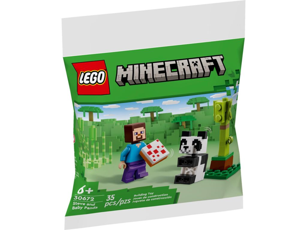 LEGO Minecraft 30672 Steve mit Baby-Panda & Kikis Kokosnussattacke | ©LEGO Gruppe