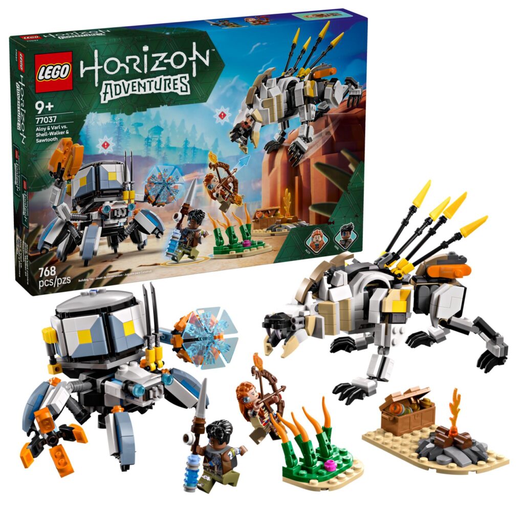 LEGO Horizon Adventures 77037 Aloy und Varl vs. Panzerwanderer und Sägezahn | ©LEGO Gruppe