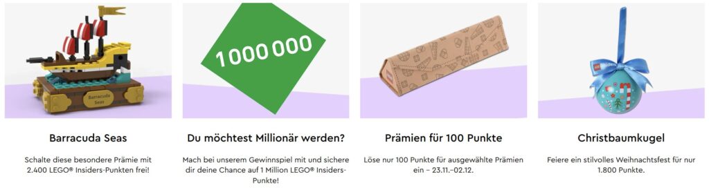 Prämien am LEGO Insiders Wochenende 2024