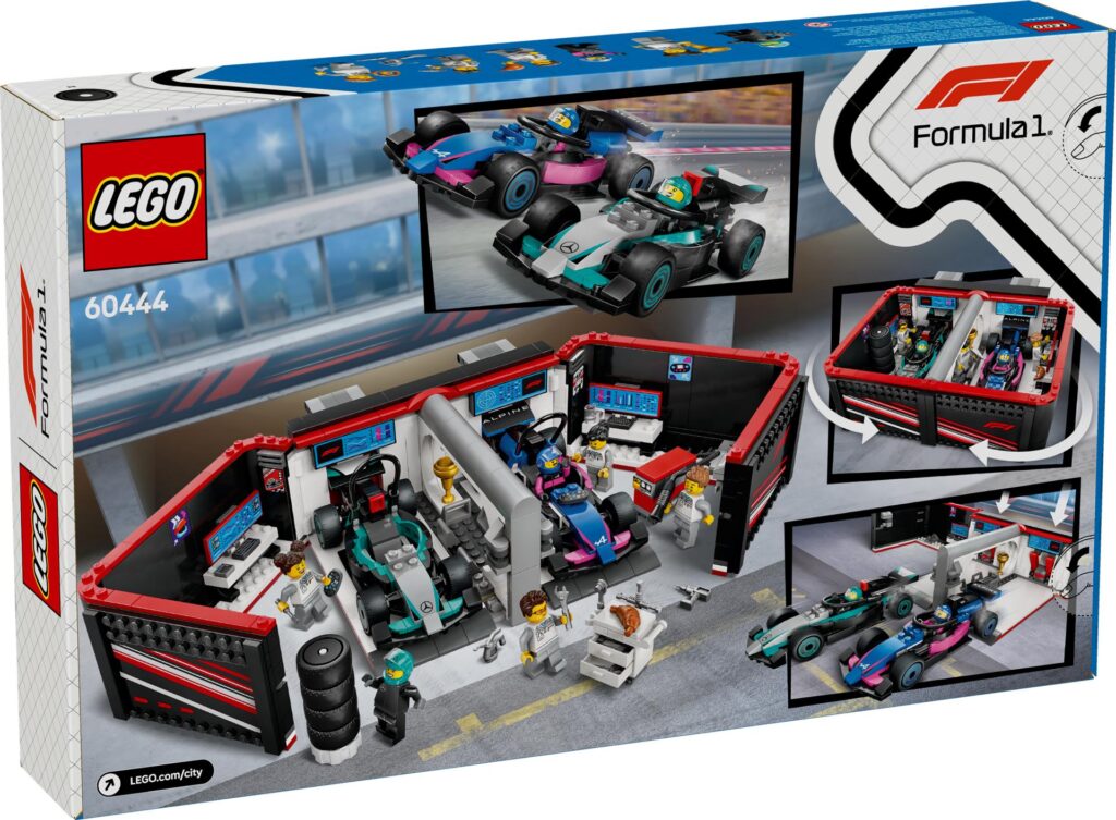 LEGO City 60444 F1 Garage mit Mercedes-AMG & Alpine Rennautos | ©LEGO Gruppe