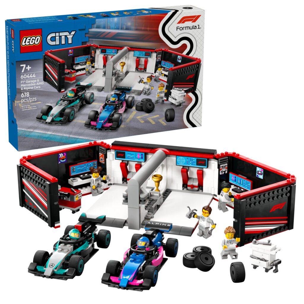 LEGO City 60444 F1 Garage mit Mercedes-AMG & Alpine Rennautos | ©LEGO Gruppe