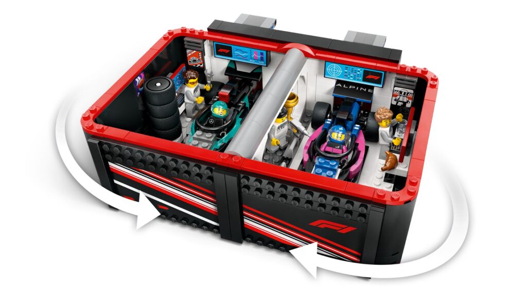 LEGO City 60444 F1 Garage mit Mercedes-AMG & Alpine Rennautos | ©LEGO Gruppe