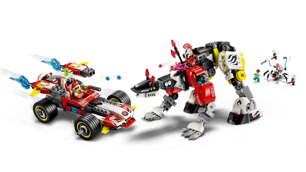 LEGO DREAMZzz 71497 Coopers Tiger-Mech und Zero's Hot Rod Auto | ©LEGO Gruppe