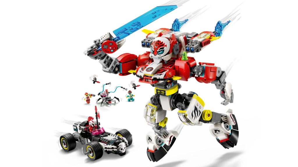 LEGO DREAMZzz 71497 Coopers Tiger-Mech und Zero's Hot Rod Auto | ©LEGO Gruppe