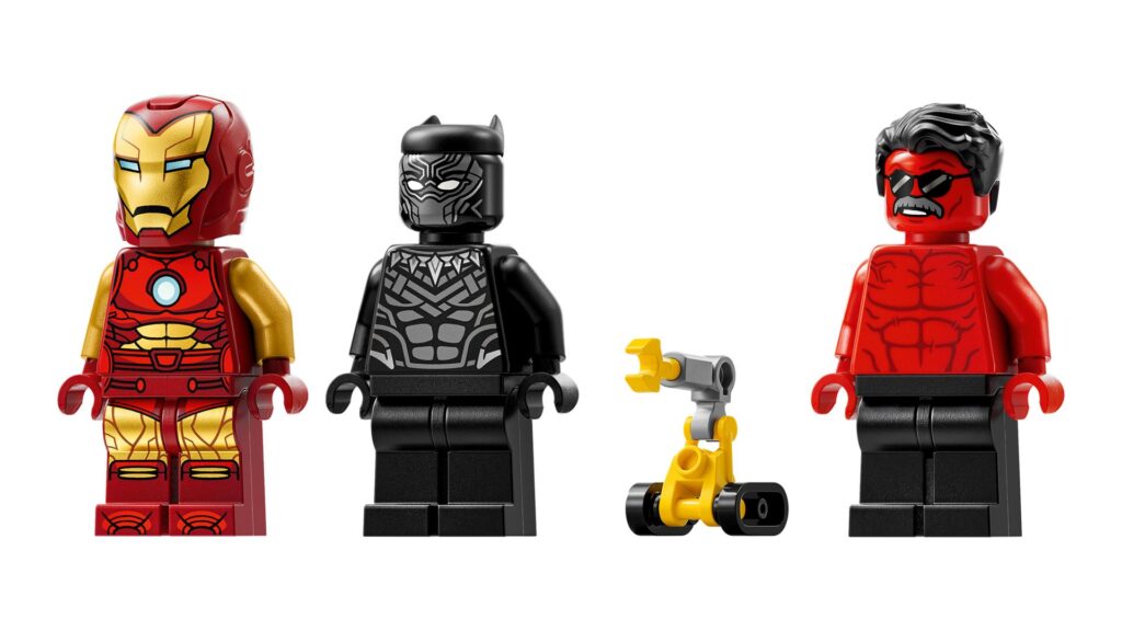 LEGO Marvel 76310 Iron Man Auto und Black Panther vs. Red Hulk | ©LEGO Gruppe