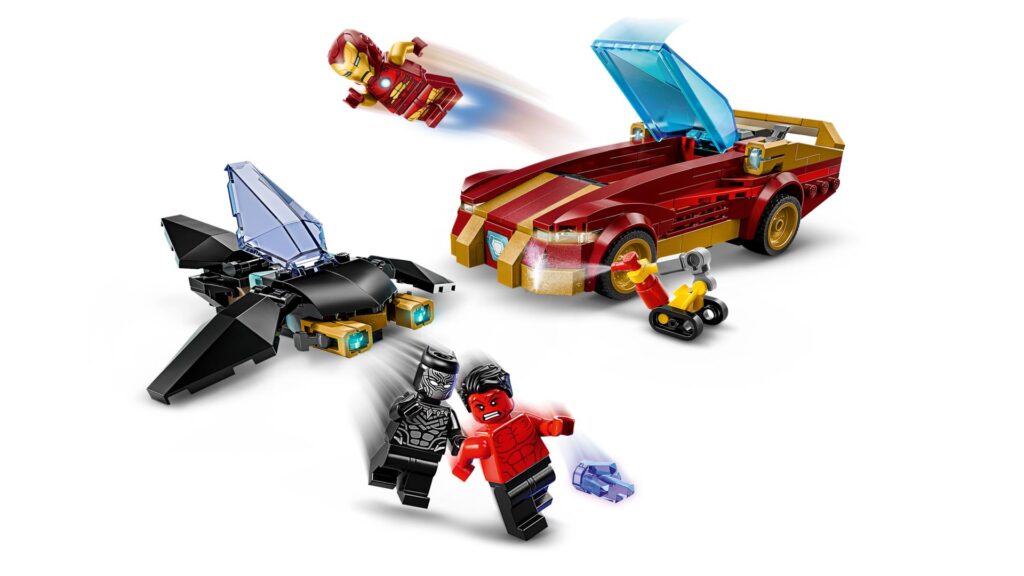 LEGO Marvel 76310 Iron Man Auto und Black Panther vs. Red Hulk | ©LEGO Gruppe