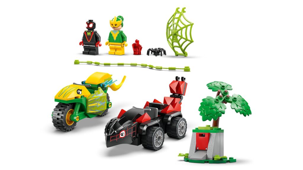 LEGO Spider-Man 11198 Actionspaß mit Spin und Electro in ihren Dino-Flitzern | ©LEGO Gruppe