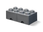 LEGO 5006329 Aufbewahrungsstein mit Schubfächern in Dunkelgrau