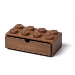 LEGO 5007116 Schubkasten mit 8 Noppen aus dunklem Eichenholz