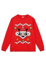 LEGO 5009962 Weihnachtssweatshirt für Erwachsene in Rot