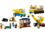 LEGO 60391 Baufahrzeuge und Kran mit Abrissbirne
